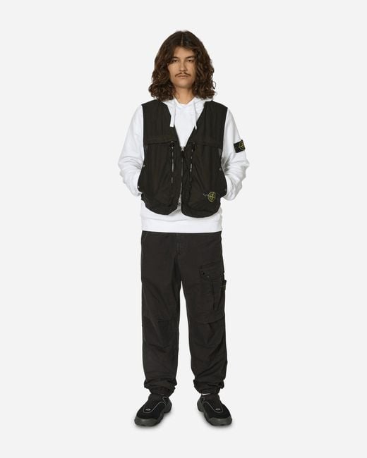 Stone Island White Light-Tc Vest for men