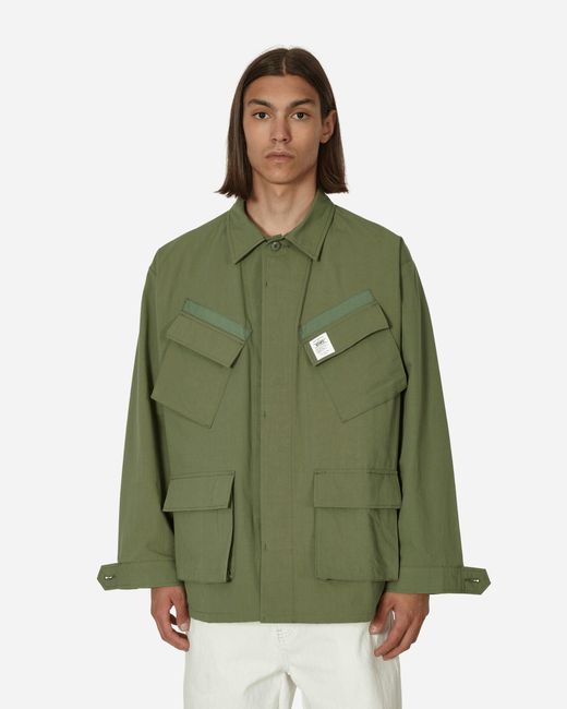 (w)taps Green Jungle 02 Longsleeve Shirt Olive Drab for men