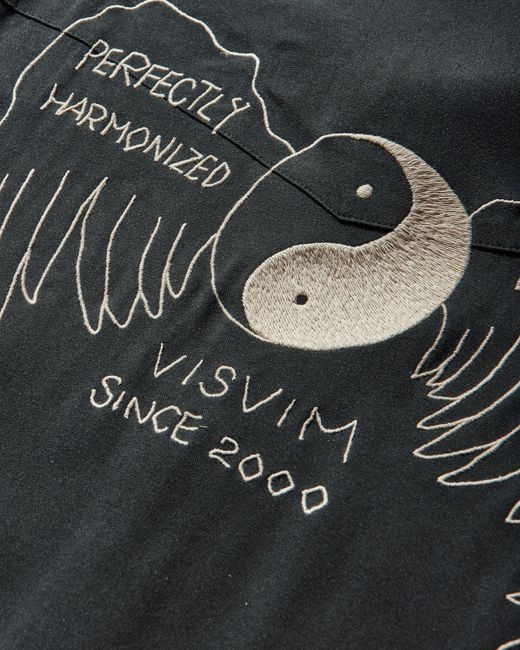 Visvim Black Men S Four Corners L/s Shirt for men