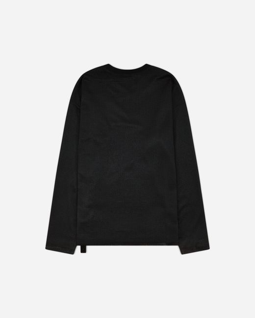 Oamc Peacemaker Black Mesh Layer Longsleeve T-shirt for men