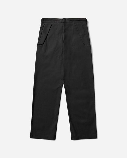 Roa Black Men S Buckle Chino Pants for men
