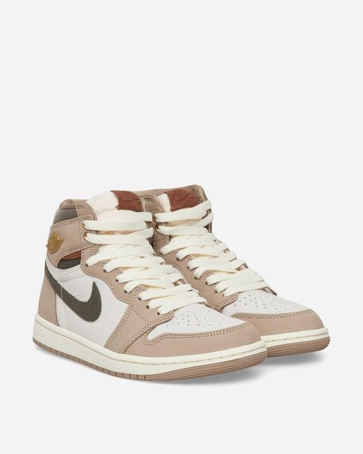Nike Natural S Air Jordan 1 High Og Sneakers Khaki Sail