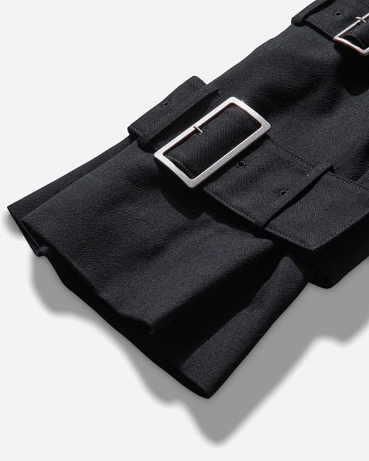 Comme des Garçons Black S Buckle Trousers for men