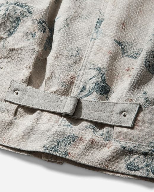 Junya Watanabe Gray Men S Levi's Roses Type 1 Jacket Off White for men