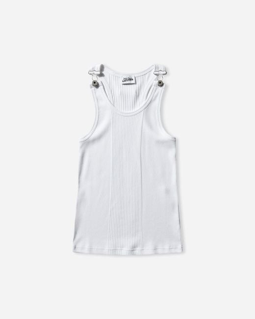 Jean Paul Gaultier Women S Overall Buckles Ribbed Tank Top in