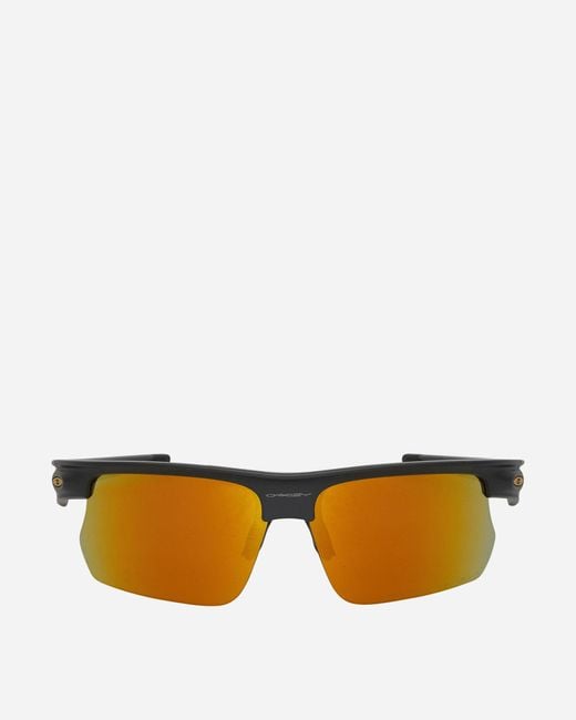 Oakley Black Bisphaera Sunglasses Matte Carbon / Prizm Tungsten for men