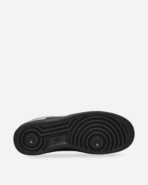 Nike Black Air Force 1 Low Sneakers Metallic for men