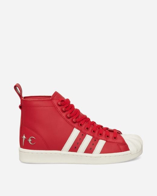 Adidas Red Thug Club Superstar Luxe Boots Off for men