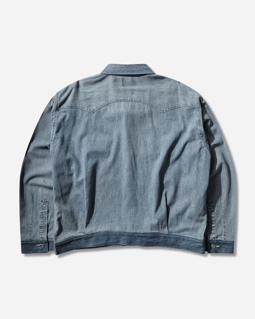 Levi's Blue S Tab Customized Sawtooth Jacket for men