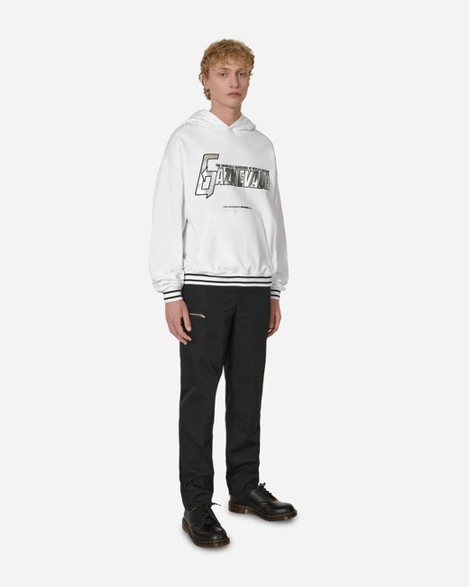 SLAM JAM White Gaznevada Graphic Hooded Sweatshirt for men