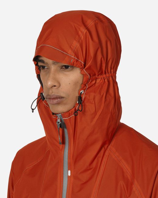 And Wander Red 3l Ul Rain Jacket for men