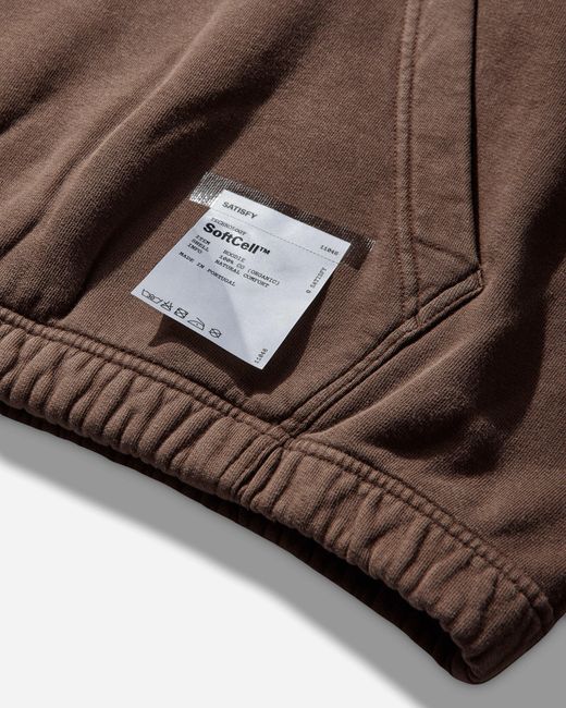 Satisfy Brown Men S Softcell Hoodie Sun Bleached Rocky Road for men