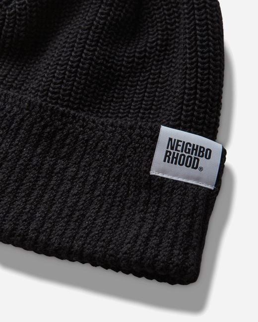Neighborhood Black Jp Beanie for men