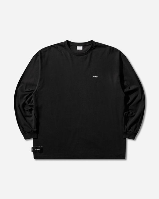 (w)taps Black S Spec Longsleeve T-Shirt for men