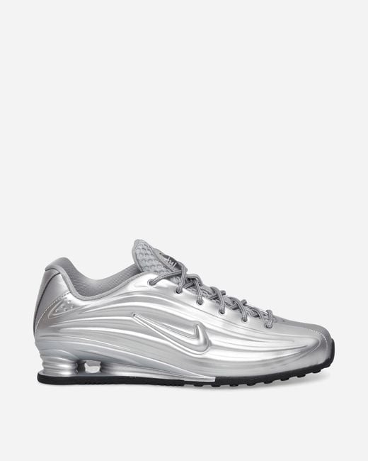 Nike White Women S Shox Z Sneakers Metallic Silver / Black