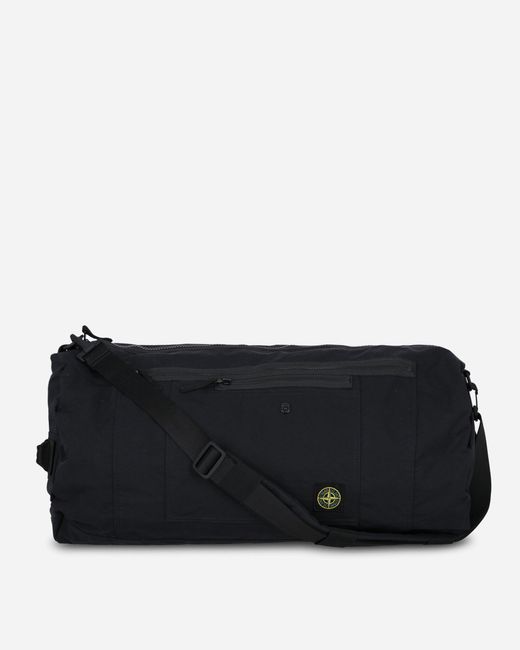 Stone Island Black Aluminium Tela Duffle Bag for men