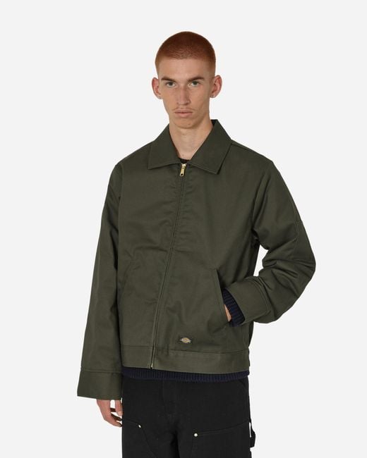 Dickies Green Lined Eisenhower Jacket for men