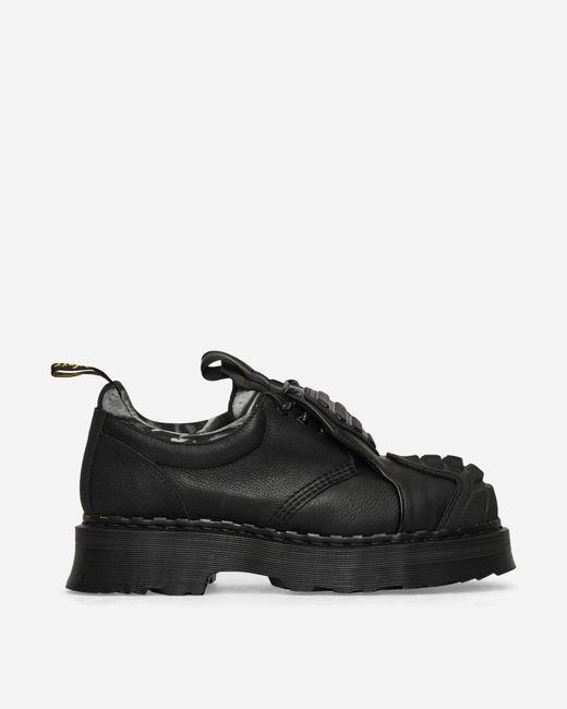 Dr. Martens Black Reinforced Leather Oxford Shoes for men