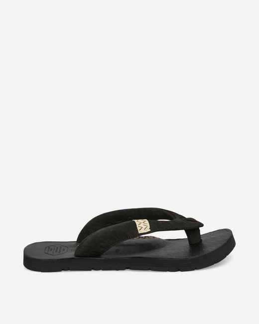 Visvim Black Lama Sandal-Folk for men