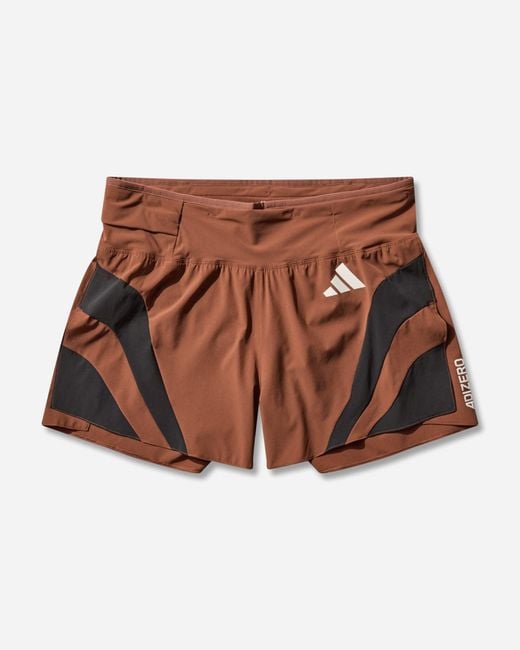 Adidas Brown Men S Pharrell Williams Humanrace Adizero Archive Running Gel Shorts Preloved for men