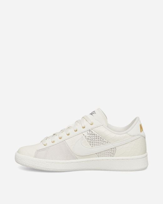 Nike White Tennis Classic Premium Sneakers Pale Ivory for men