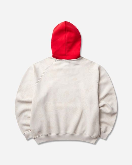 Nike White Jordan Brooklyn Fleece Hoodie Phantom University for men