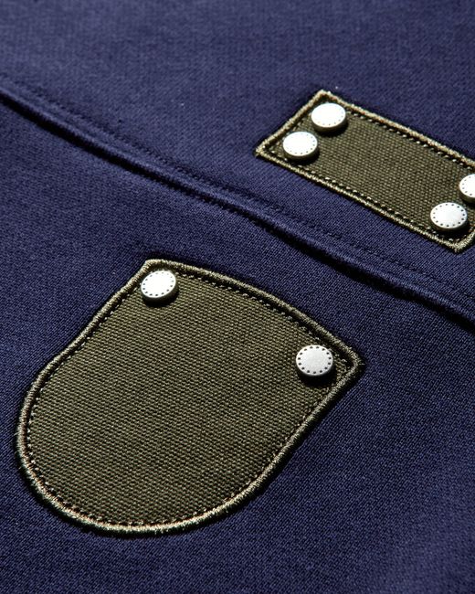 AFB Blue Patched Sweatshirt Navy for men