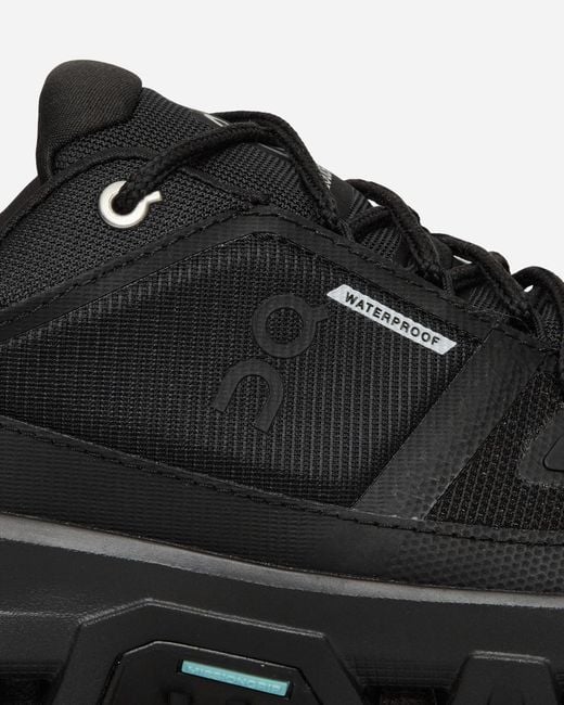 On Shoes Black S Cloudrock Low Wp Sneakers for men