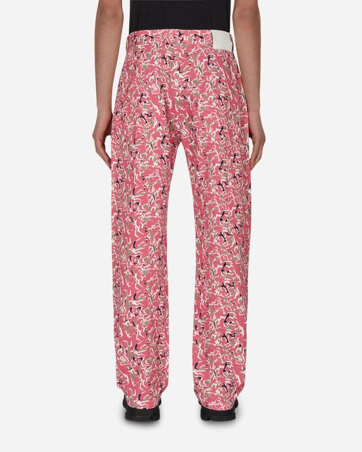 Rassvet (PACCBET) Pink Workwear Floral Pants for men