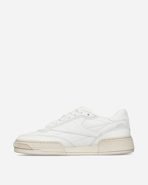 Reebok White Club C Leather Sneakers for men