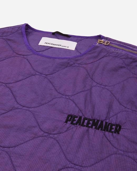 Oamc Peacemaker Purple Shoulder Zip Liner for men