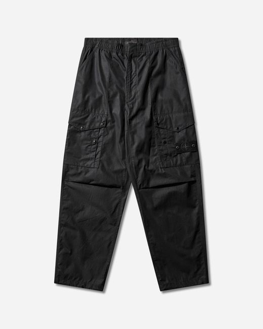 Stone Island Gray S Ghost All-Weather Cotton Canvas Cargo Pants for men