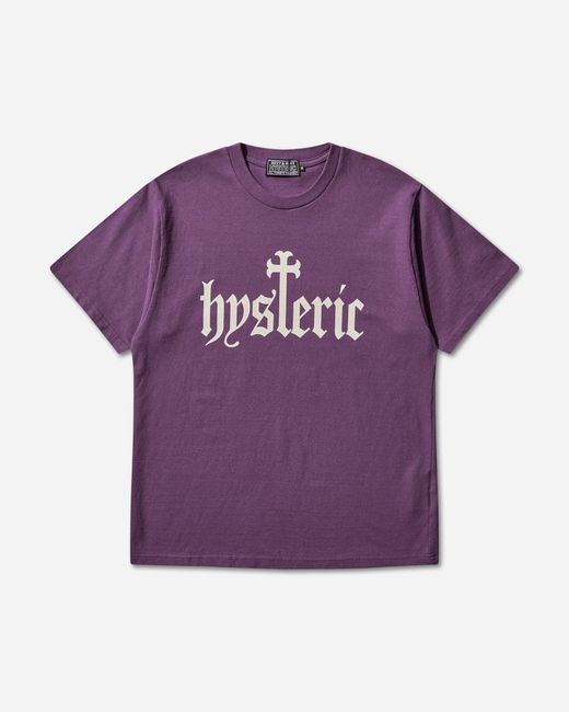Hysteric Glamour Men S Glamour Skull Coffin T-shirt Purple for men
