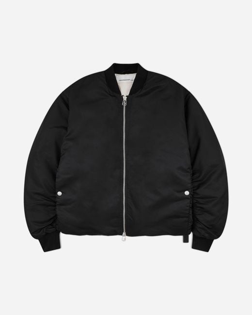 Oamc Peacemaker Black S Minimal Bomber Jacket for men