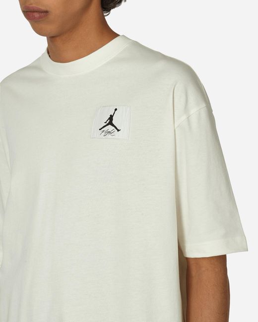 Nike White Flight Essential Oversized T-shirt Sail for men