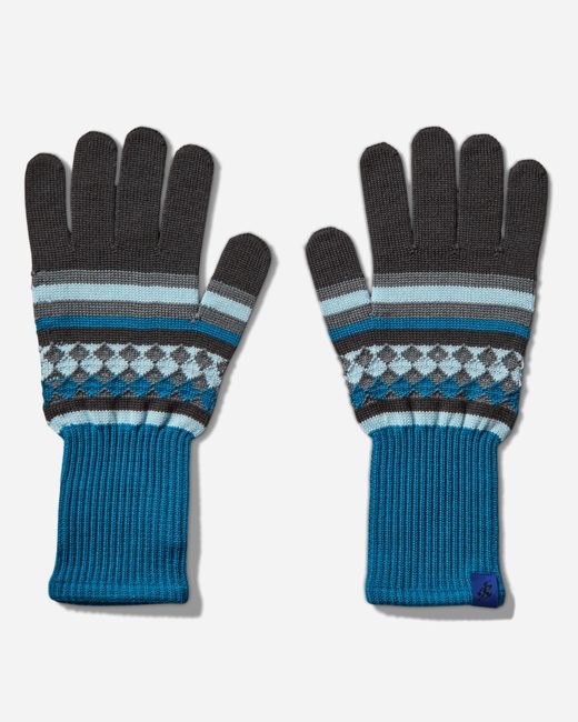Asics Blue Novalis Aquifolia Knit Gloves Anchor Grey / Sky for men