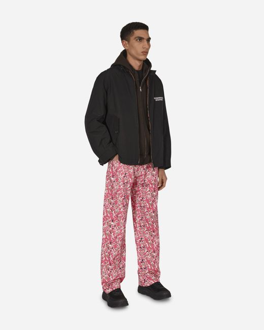 Rassvet (PACCBET) Pink Workwear Floral Pants for men