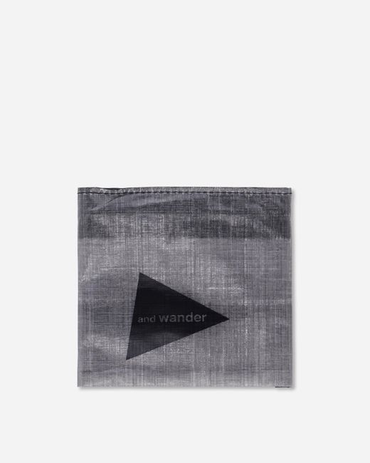 And Wander Gray Dyneema Wallet Charcoal for men