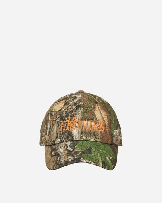 Anything Green No Tresspassing Hat Realtree Camo for men