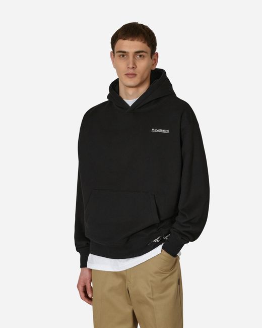Pleasures Black Discourse Hooded Sweatshirt for men