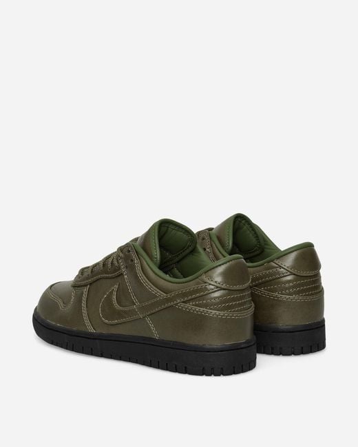 Nike Green Dunk Low Premium Sneakers Army Olive for men