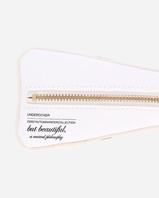 Undercover White Paintbrush Pvc Pouch for men