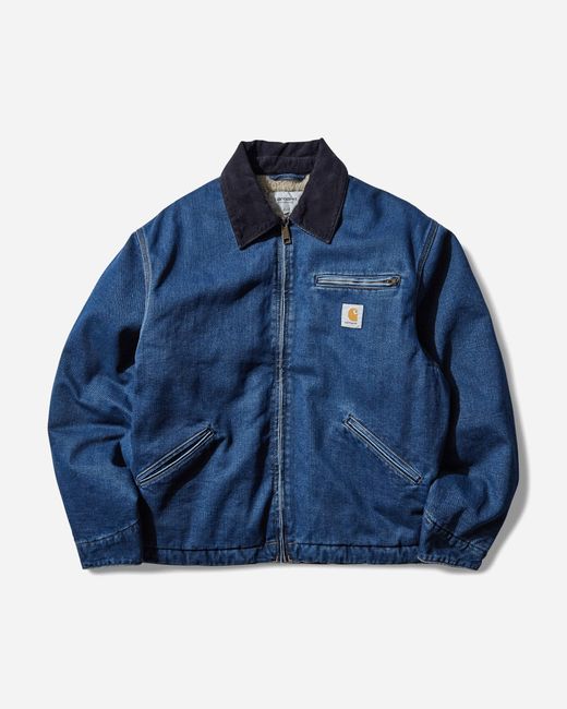 Carhartt Blue Men S Og Detroit Jacket / Dark Navy (stone Washed) for men