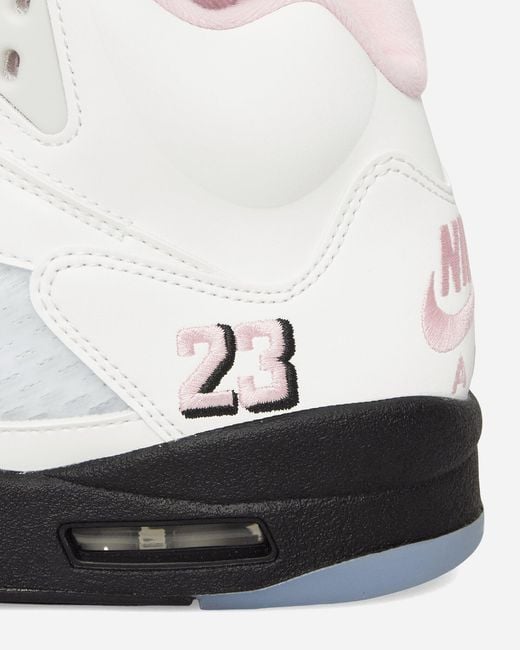 Nike White Air Jordan 5 Sneakers Medium Soft Pink for men