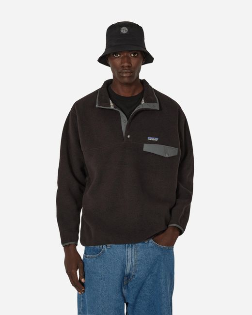 Patagonia Synchilla Snap-t Fleece Pullover in Black for Men | Lyst