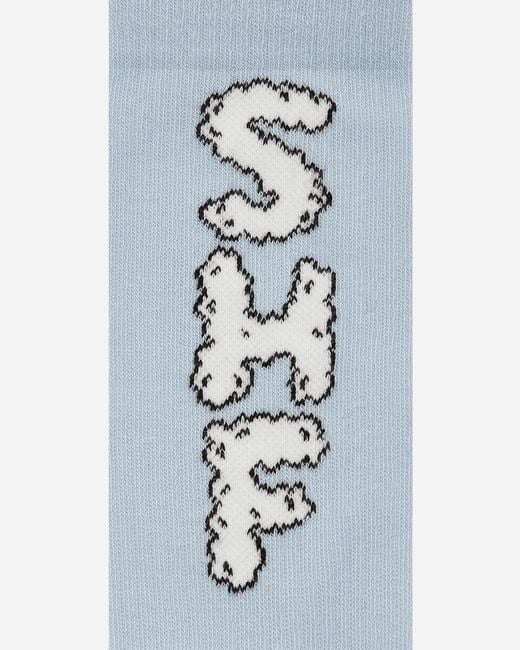 Sky High Farm White 3 Pack Cloud Logo Sock for men