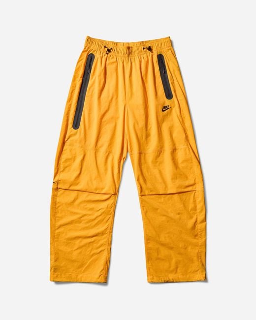 Nike Yellow Men S Tech Woven Pants Sundial for men