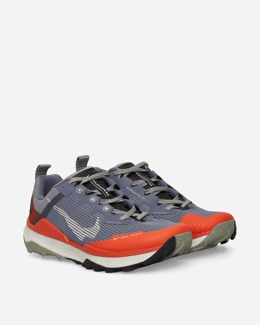 Nike Blue React Wildhorse 8 Sneakers Light Carbon / Cosmic Clay for men