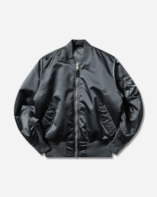 Alpha Industries Gray Men S Ma-1 Base Flight Bomber Jacket Denim for men