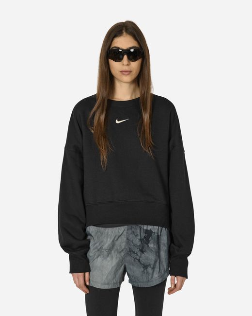 Nike Black Phoenix Fleece Crewneck Sweatshirt